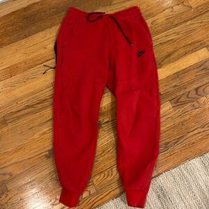 Nike Tech Fleece Pants Red